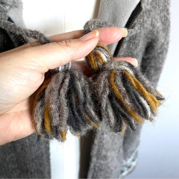 🛑 Laundromat Wool Hooded Fleece Lined Zip-up Sweater Jacket - Large🇳🇵 - Picture 6 of 13